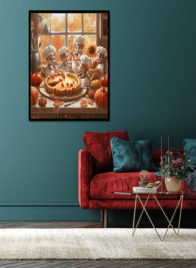 PPuzzling Cute Mouse Puzzles for Adults 1000 Pieces, Fall Kitchen Mice Puzzles, Funny Difficult Animal Jigsaw Puzzle as Home Wall Art - Image 5