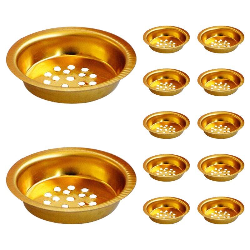 12pcs Charcoal Screen for Incense Burner - Iron Incense Cup Insert - Round Perforated Metal Liner - Chip Burner Tray - Censer Accessories - Image 1