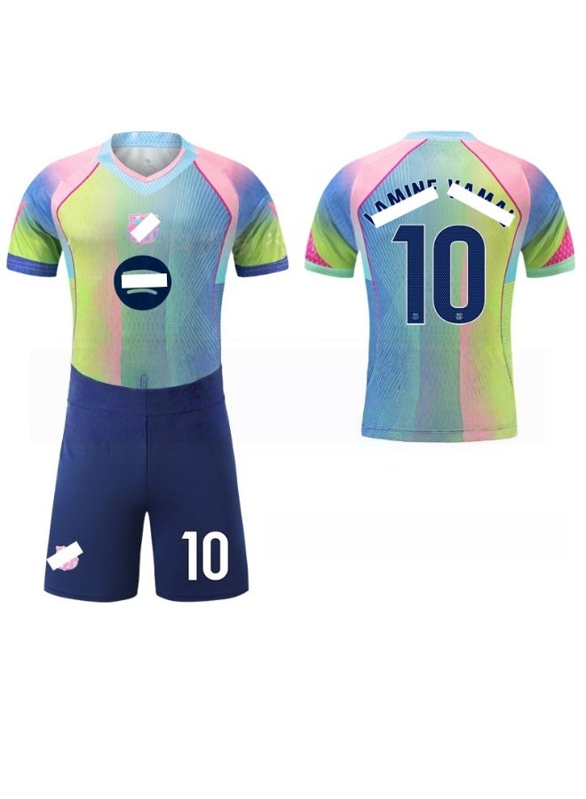 KUYING New Gradient Green Quick Drying Breathable Football Set - Image 2