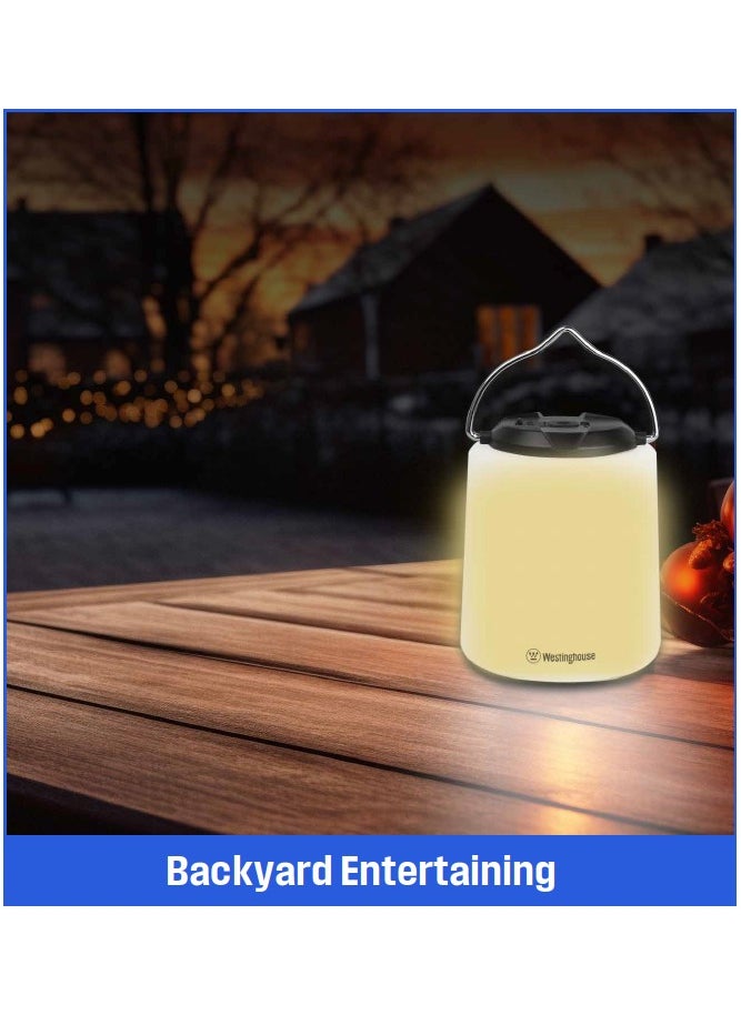 Westinghouse Lighting The Westinghouse WF901 Rechargeable Lantern is your perfect companion for evenings on the patio or in the great outdoors. With a brilliant 400 lumens of light  - Image 5