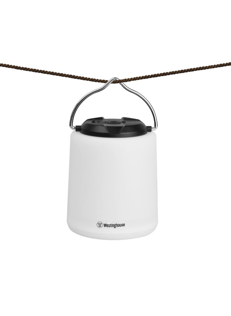 Westinghouse Lighting The Westinghouse WF901 Rechargeable Lantern is your perfect companion for evenings on the patio or in the great outdoors. With a brilliant 400 lumens of light  - Image 2