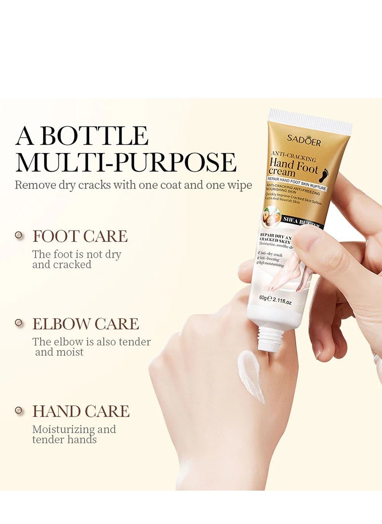 SADOER SADOER Shea Butter Anti Cracking Hand Foot Cream 60g  - Image 2