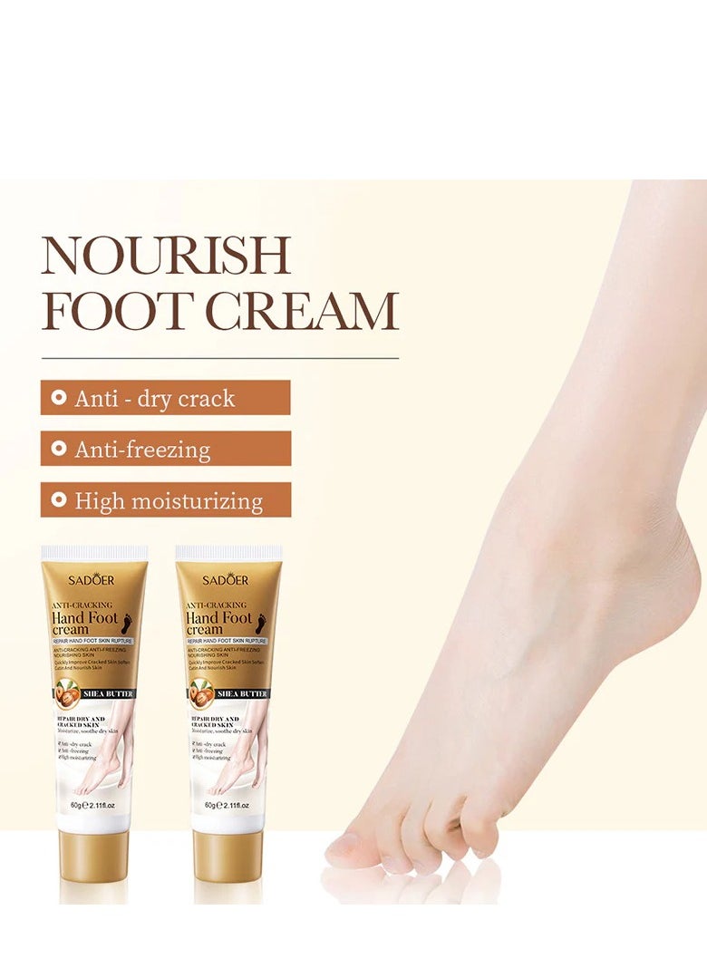 SADOER SADOER Shea Butter Anti Cracking Hand Foot Cream 60g  - Image 1