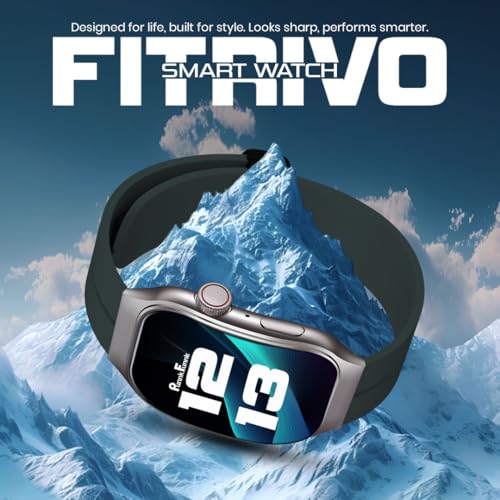 PunnkFunnk Newly Launched Fitrivo SmartWatch 2.01" Curved AMOLED Display, 100+ Watch Faces, Crown Control, 100+ Sports Modes, Health Tracking, Bluetooth Calling, IP67, for Men & Women (Dark Green) - Image 3