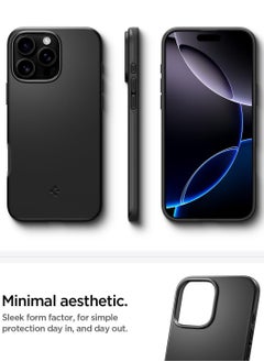 Spigen غطاء حماية رفيع من MagFit لهاتف iPhone 16 Pro Max MagSafe (2024) - أسود  - Image 4