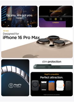 Spigen غطاء حماية رفيع من MagFit لهاتف iPhone 16 Pro Max MagSafe (2024) - أسود  - Image 2