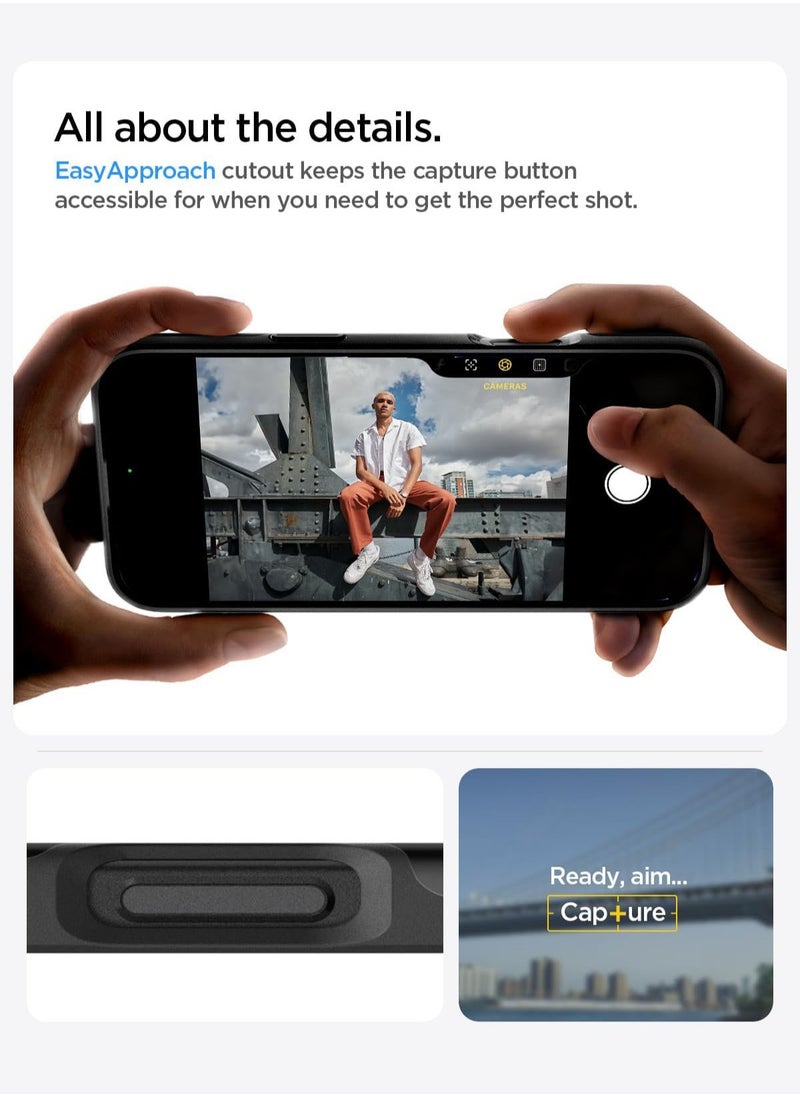 Spigen - غطاء حماية رفيع من MagFit لهاتف iPhone 16 Pro Max MagSafe (2024) - أسود - Image 1