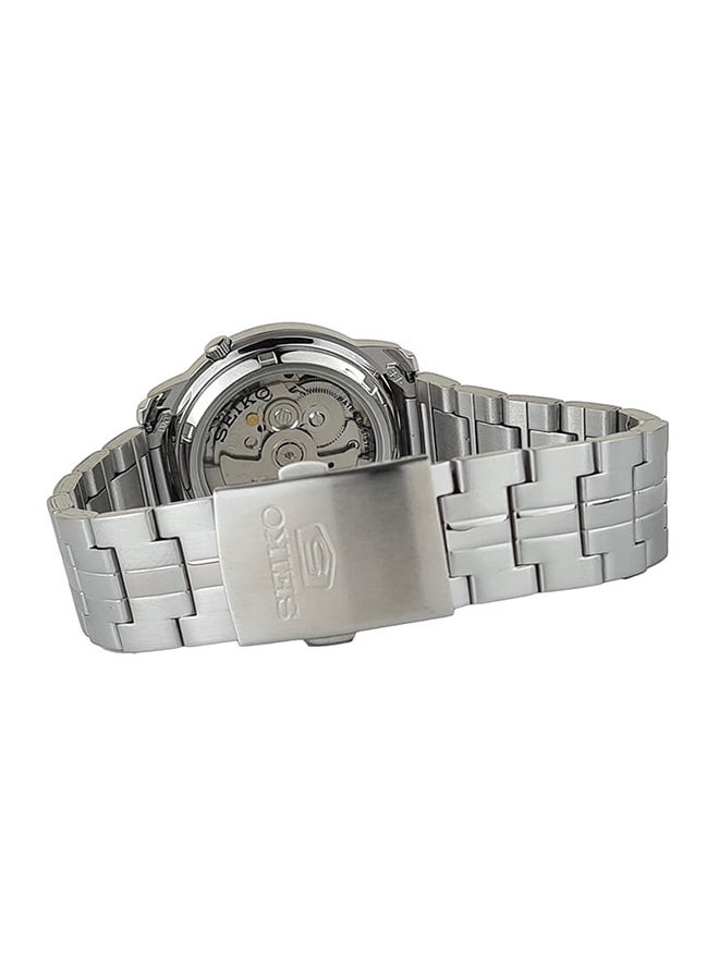 Seiko ساعة يد أوتوماتيكية من الستانلس ستيل بعقارب دائرية الشكل للجنسين SNKK67K1 - 38 ملم - Image 3