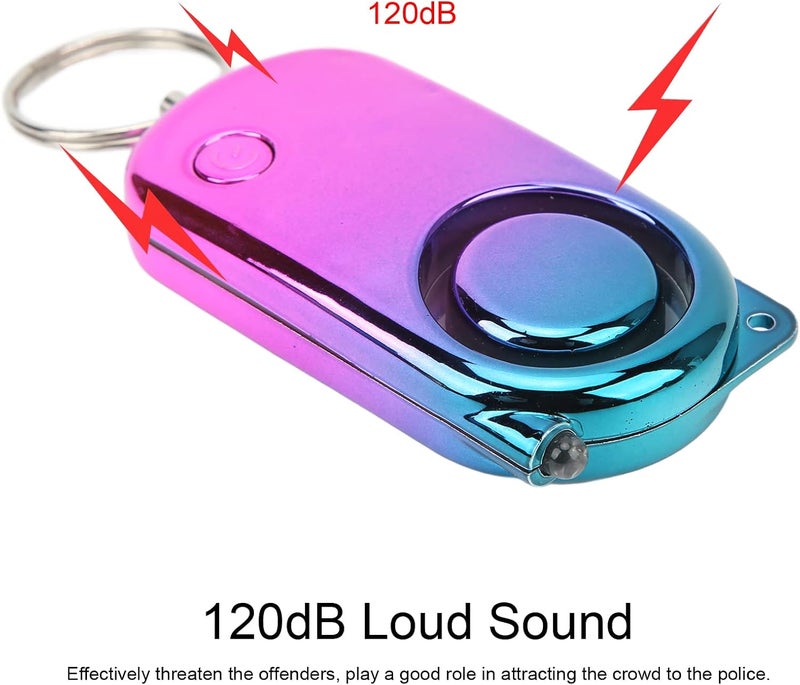 woobles Safe Alarm, 120dB Alarm Emergency Safety key Chain Siren, Self-Defense Security Safe Sound Alarm with Mini LED Flashlight, for Night Running- - Image 1