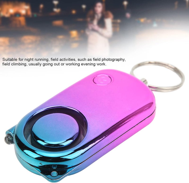woobles Safe Alarm, 120dB Alarm Emergency Safety key Chain Siren, Self-Defense Security Safe Sound Alarm with Mini LED Flashlight, for Night Running- - Image 2