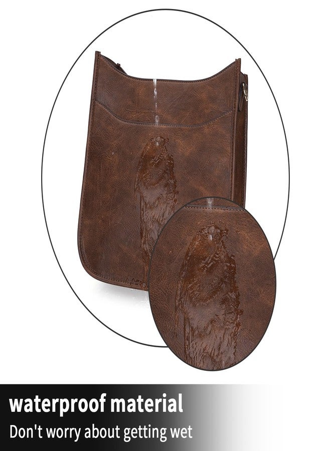 HKCLUF Crossbody Bag for Women Trendy,Vegan Leather Hobo Handbags Women Fashion Shoulder Bags Cross-body Purse with 2PCS Adjustable Strap(Brown Coffee) - Image 5