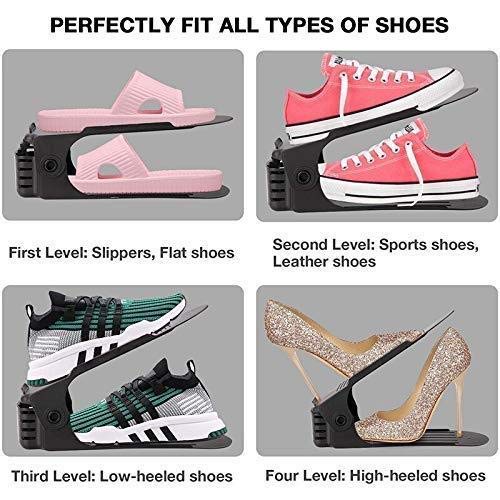 FRESHOME Adjustable Folding-Shoe Shelf / Rack / Space Saver - Home Improvement and Household - Shoe Slots Organizer - Image 2