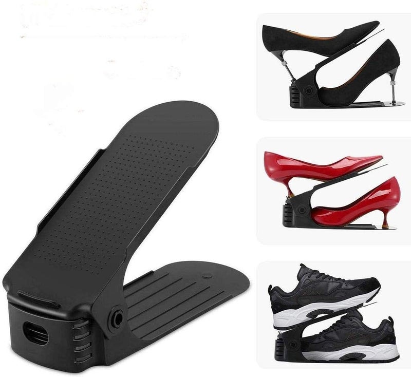 FRESHOME Adjustable Folding-Shoe Shelf / Rack / Space Saver - Home Improvement and Household - Shoe Slots Organizer - Image 4