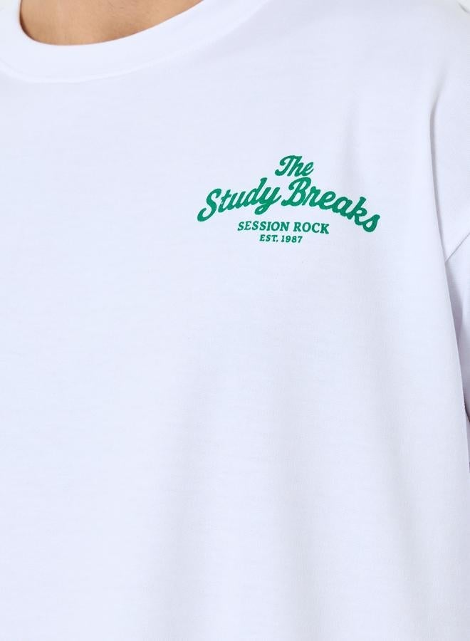 ستايلي تيشيرت تيري واسع بطبعات - Image 4