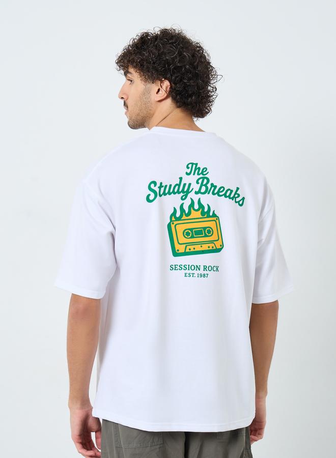 ستايلي تيشيرت تيري واسع بطبعات - Image 5