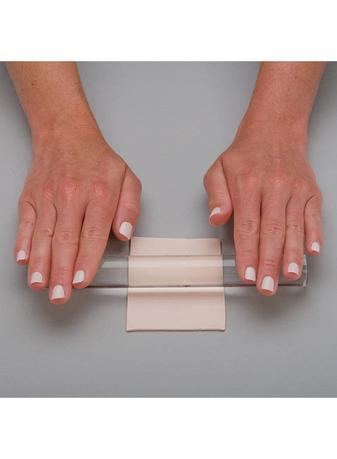Polyform Sculpey Tools 8" Acrylic Roller, essential clay tool, use with multiple types of clay - polymer oven-bake clay, air dry and non dry, great for all skill levels and craft projects  - Image 3