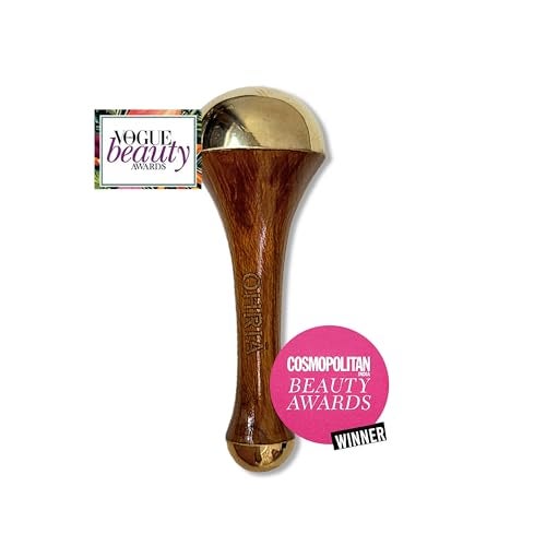 Ohria Ayurveda 2-in-1 Kansa Face & Head Massage Wand with Teakwood Handle | Natural Facial Lift Tool for Firming, De-Puffing, Acne Balance & Relaxation | All Skin Types - Image 3
