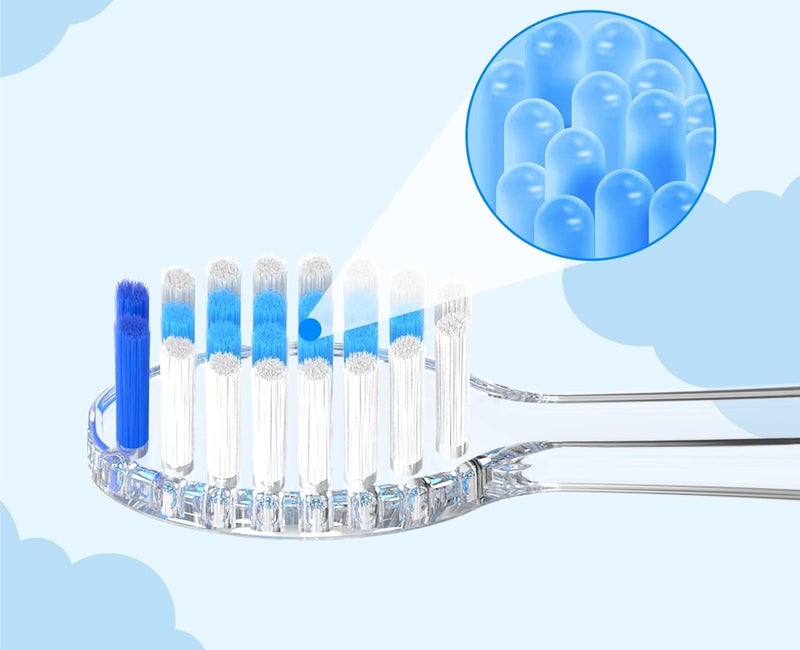 10 قطع رؤوس فرشاة أسنان بديلة، متوافقة مع فرشاة الأسنان الكهربائية للأطفال Seago SG513/SG977/SGEK6/DT-K6 (أزرق) - Image 3