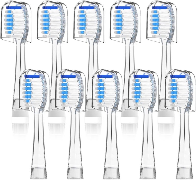 10 قطع رؤوس فرشاة أسنان بديلة، متوافقة مع فرشاة الأسنان الكهربائية للأطفال Seago SG513/SG977/SGEK6/DT-K6 (أزرق) - Image 1
