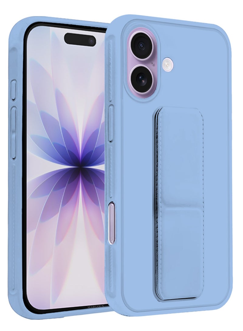 CATANES 2 Packs Premium PU Leather Case for iPhone 17 with Stand Function Shockproof and Anti Scratch Finger Grip with Privacy Screen Protector - Image 3