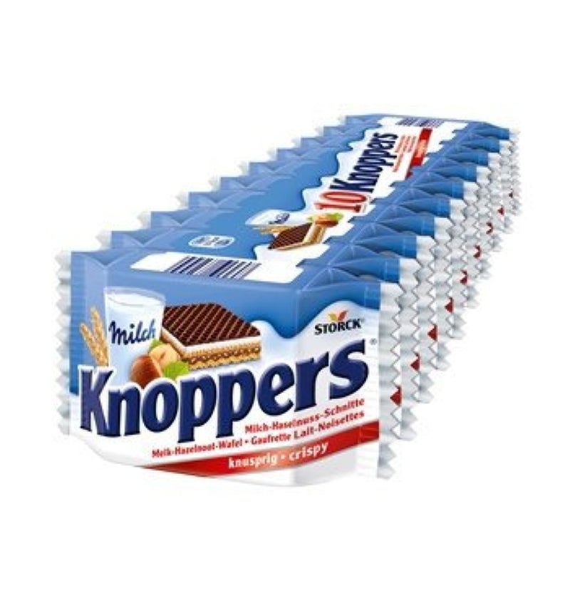 Storck Knoppers Milk and Hazelnut Cream wafer 10 pack - Image 3
