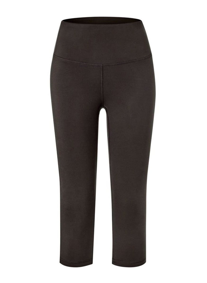 Tchibo Women Sportswear Fit 3/4 Sport Tight, Dark Brown  - Image 2