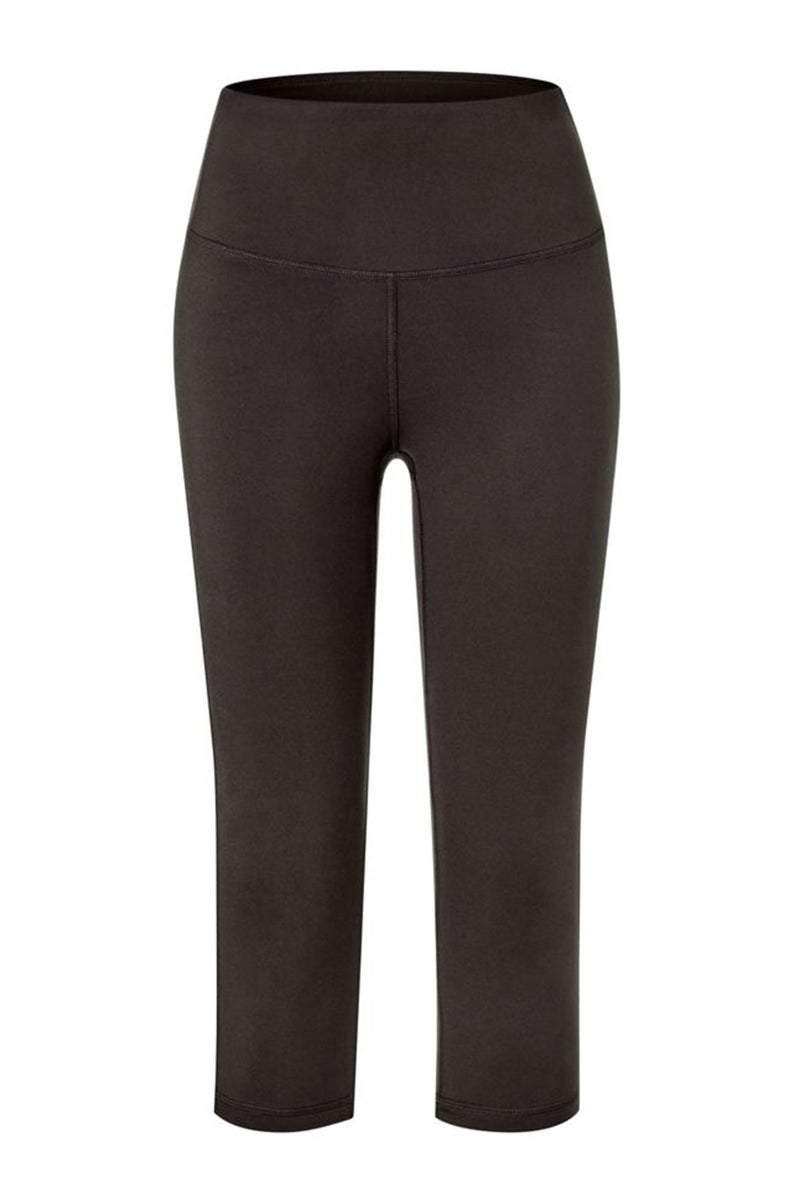 Tchibo Women Sportswear Fit 3/4 Sport Tight, Dark Brown - Image 2