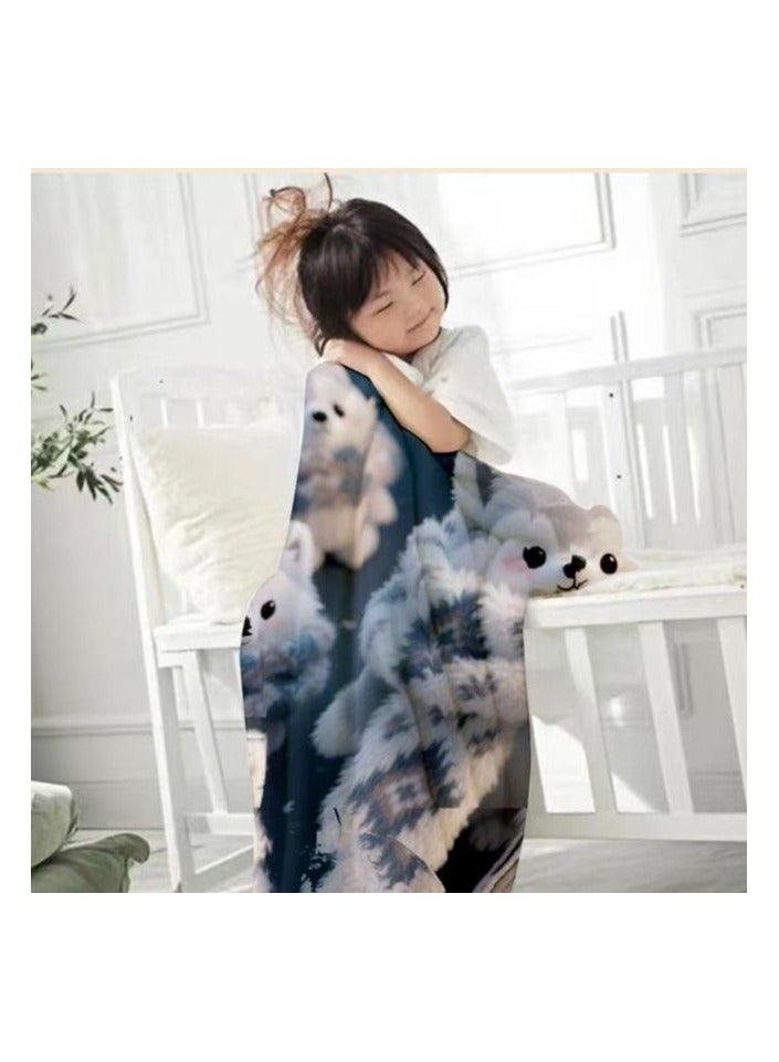 general Children's or student cartoon flannel thin blanket (warm and comfortable, suitable for sleep, games) 100cm*150cm - Image 1
