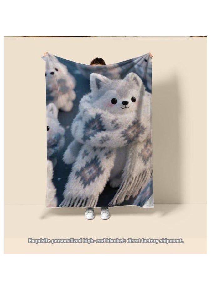 general Children's or student cartoon flannel thin blanket (warm and comfortable, suitable for sleep, games) 100cm*150cm - Image 3