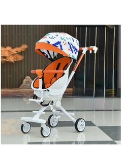 Conveniently foldable toddler and baby stroller designed for travel featuring a lightweight build compact design ample storage basket adjustable recline and easy one hand folding mechanism.