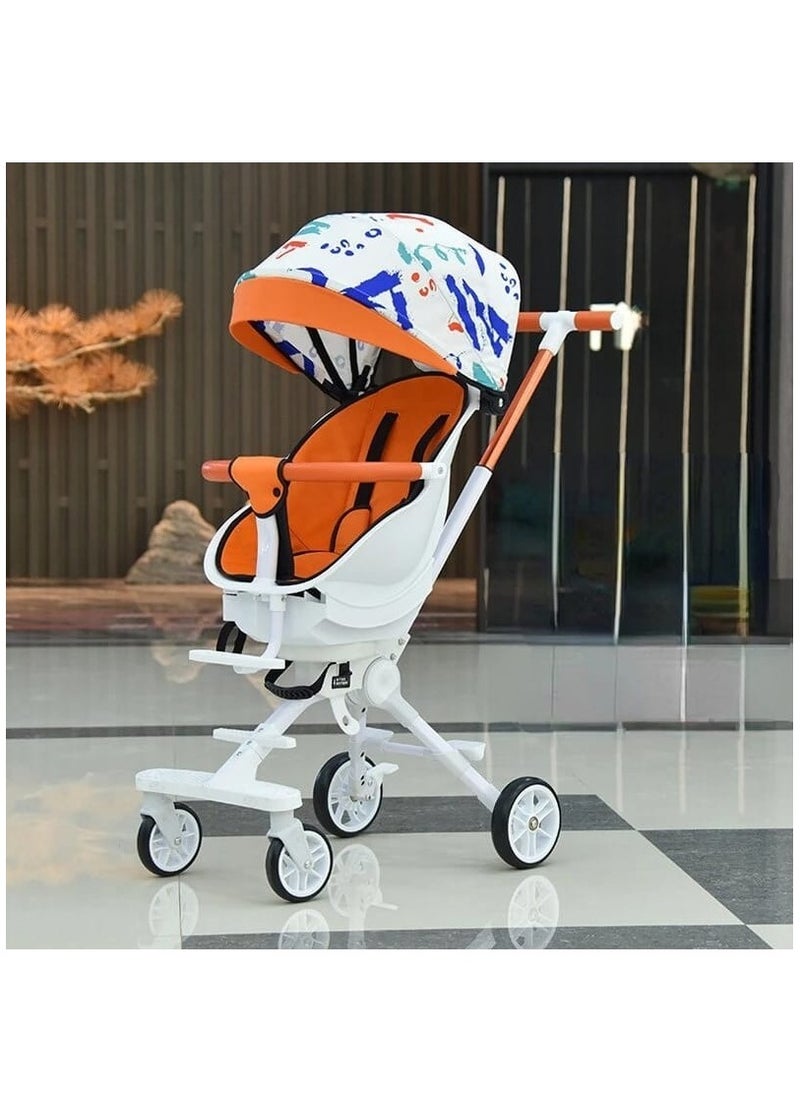 Generic Conveniently foldable toddler and baby stroller designed for travel featuring a lightweight build compact design ample storage basket adjustable recline and easy one hand folding mechanism.  - Image 1