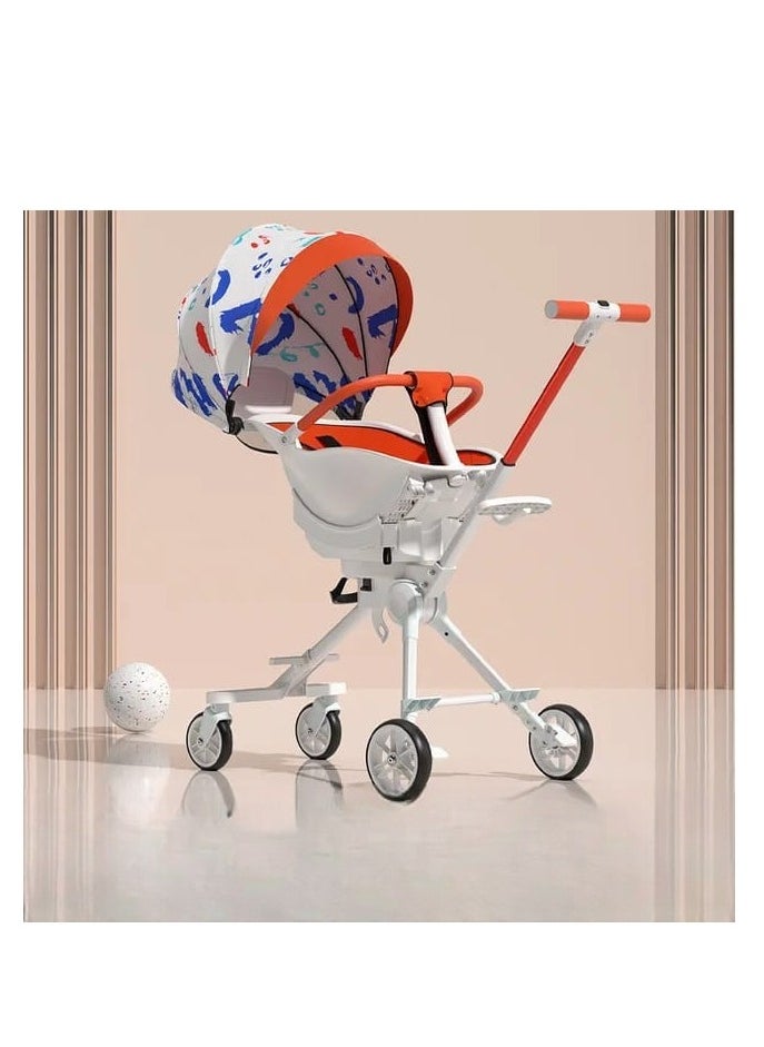 Generic Conveniently foldable toddler and baby stroller designed for travel featuring a lightweight build compact design ample storage basket adjustable recline and easy one hand folding mechanism.  - Image 2