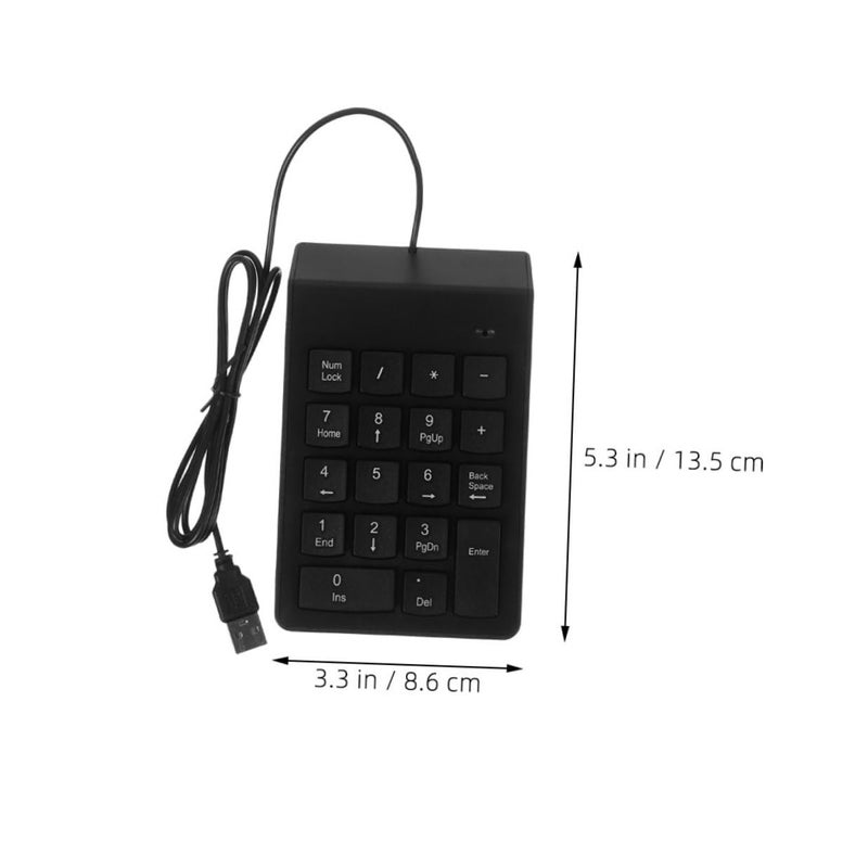 USB Number Pad 2 Pack 18 Keys Mini Numeric Keypad For Laptop Desktop PC - Image 3