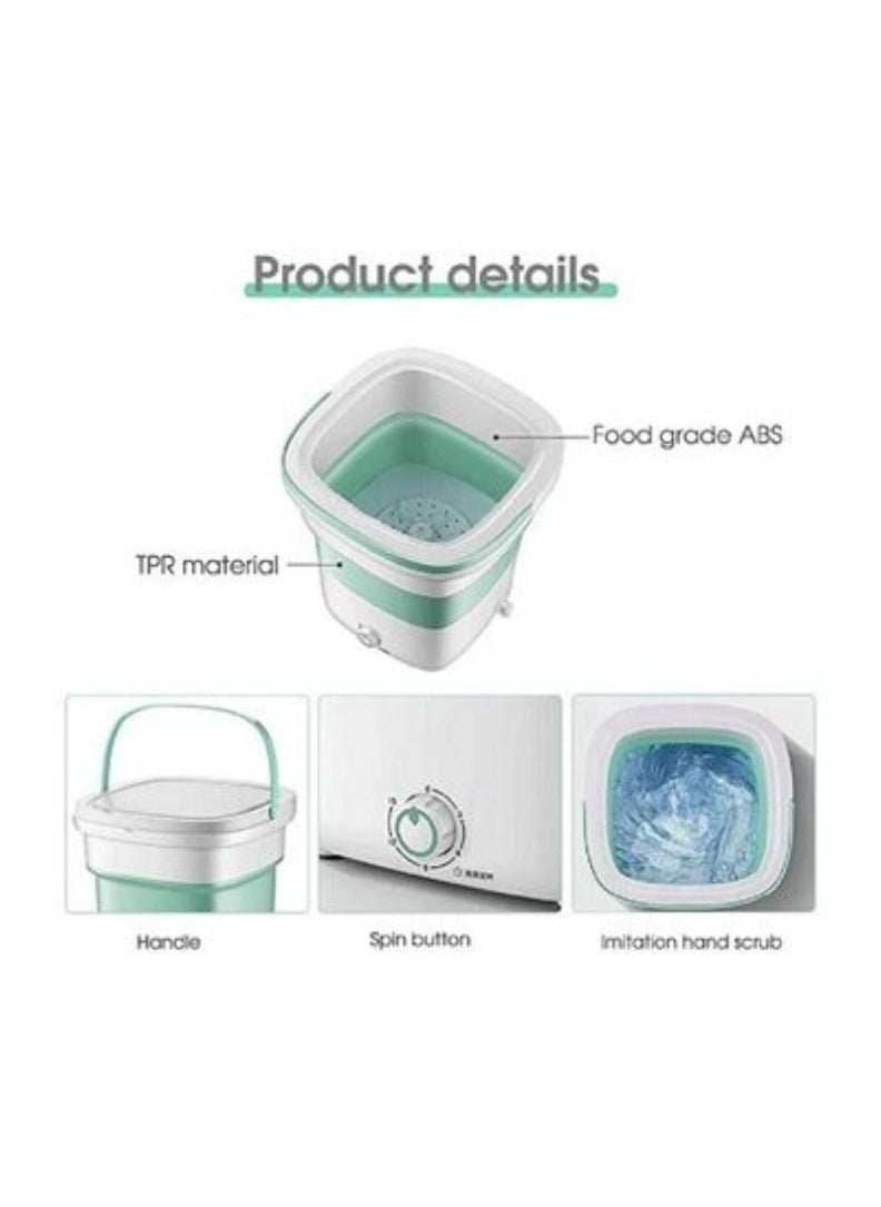 Generic - Portable Mini Folding Washing Machine, Magic Foldable Small Clothes Washing Machine Washer Laundry Tub Wash Machine for Travelling Apartment - Image 1