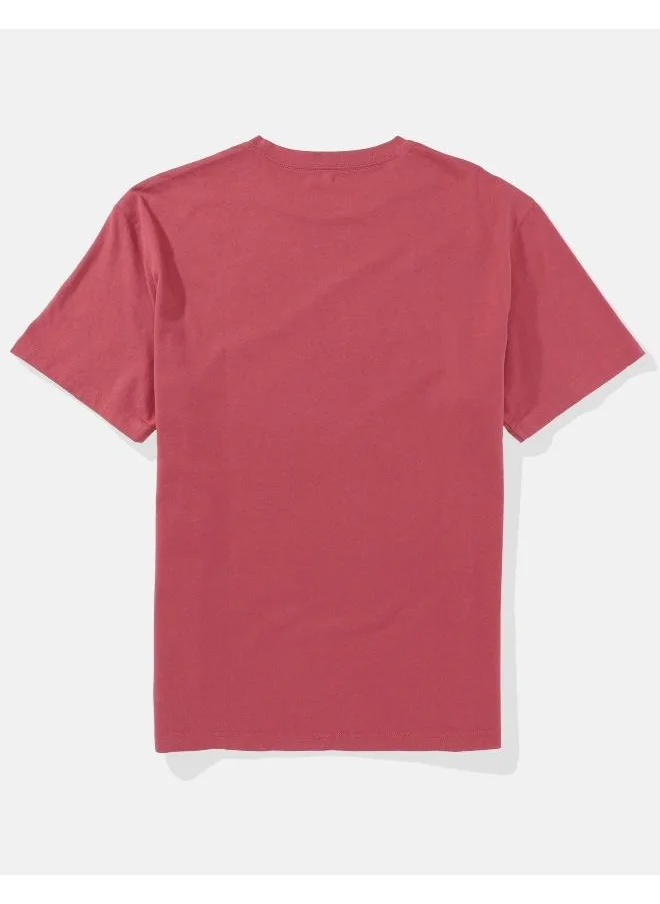 American Eagle Logo Detail Crew Neck T-Shirt