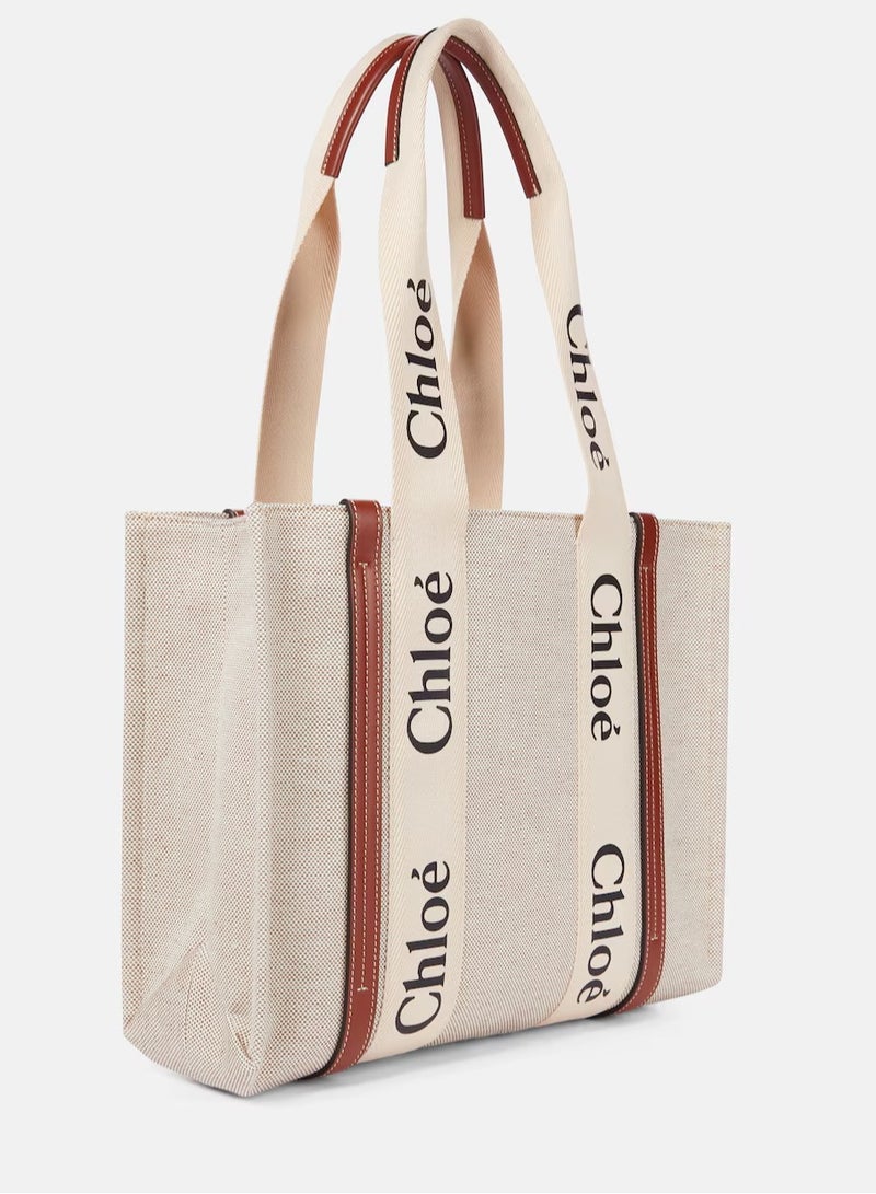Chloe Chloé Woody Canvas Tote Bag - Image 3