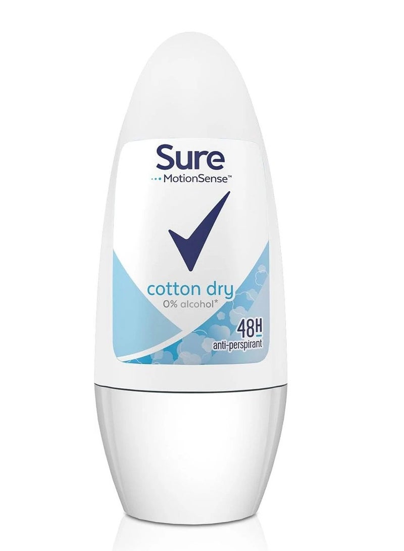 Sure رول أون مضاد للتعرق من شور قطن فريش، 50 مل - Image 1