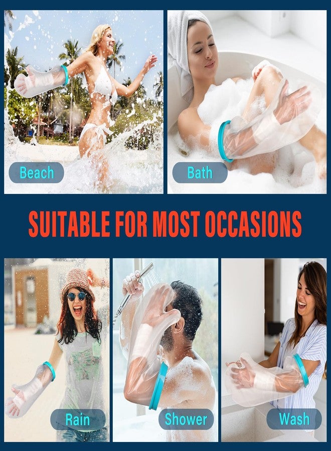 Fxdunjr Waterproof Arm Cast Cover for Shower (Blue) - Image 5