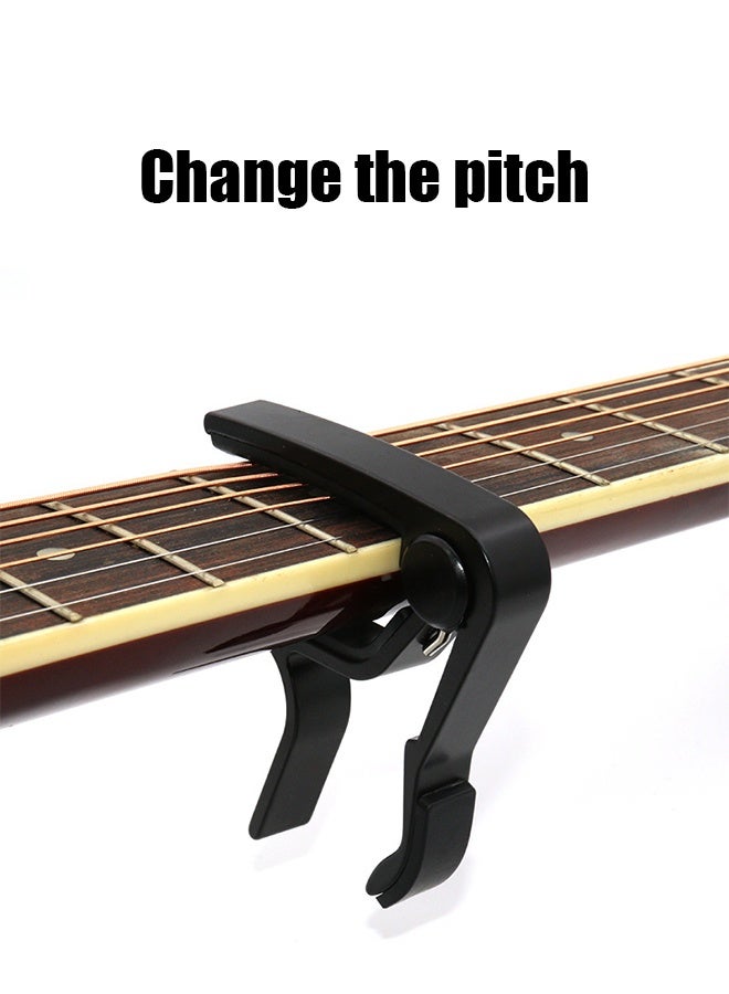 Generic Brand Quick Release Guitar Capo Clamp-Black  - Image 4