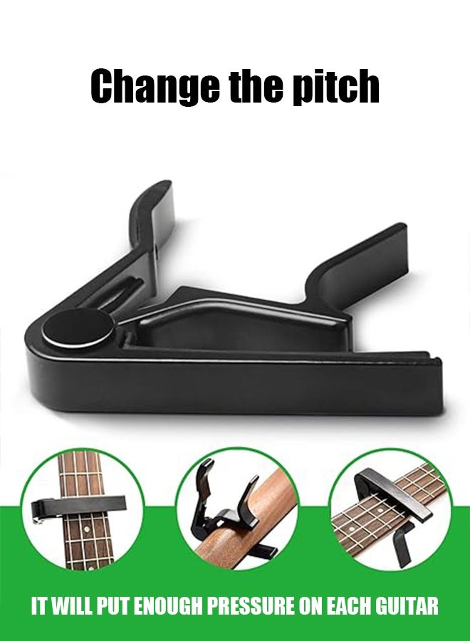 Generic Brand Quick Release Guitar Capo Clamp-Black  - Image 5