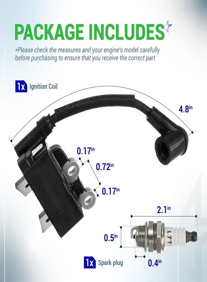 BlueStars 291337001 Ignition Coil with Spark Plug - Image 2