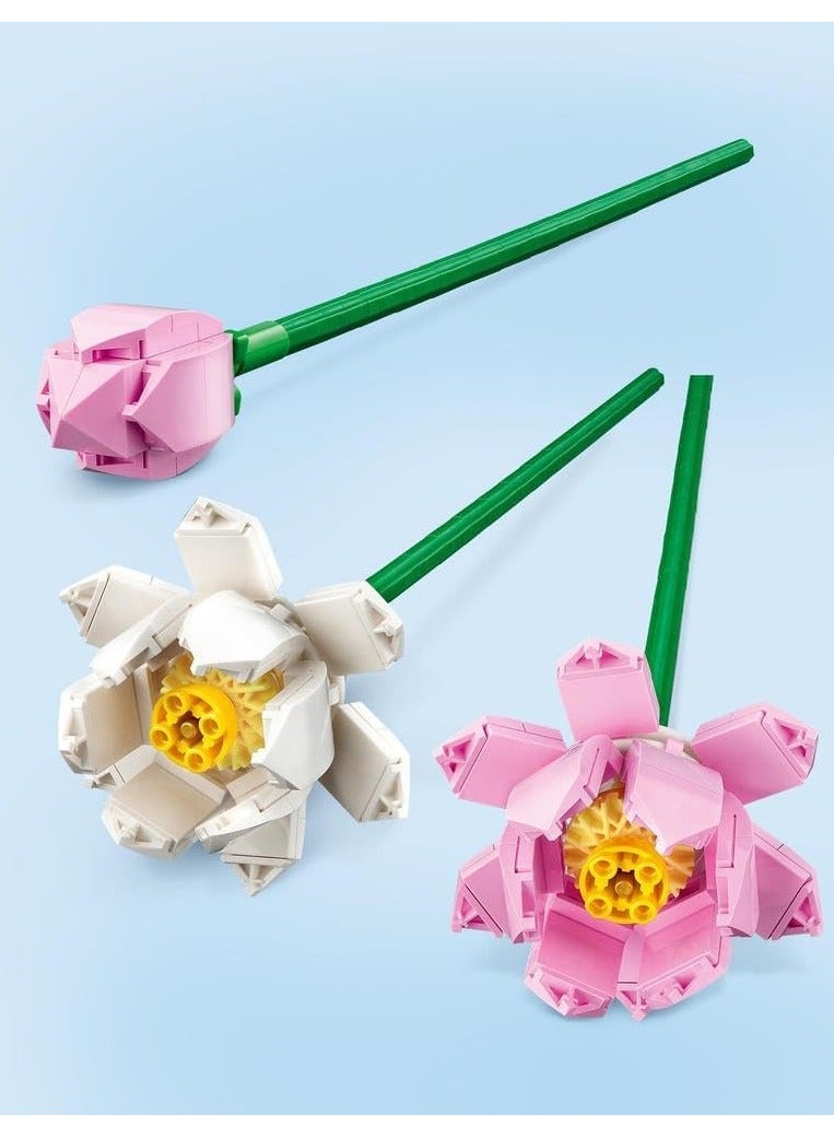 LEGO Icons Botanical Flowers - Lotus  40647 Building Blocks Toy Set; Flowers Botanical Collection (220 Pieces)  - Image 3