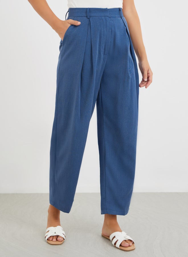 Styli Inverted Pleated Wide Leg Pants - Image 2