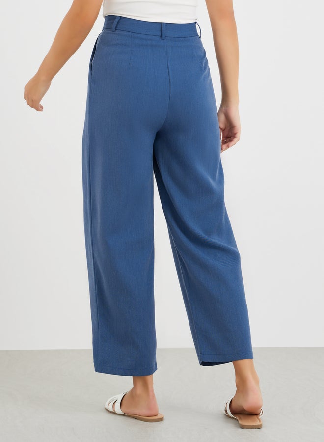 Styli Inverted Pleated Wide Leg Pants - Image 4