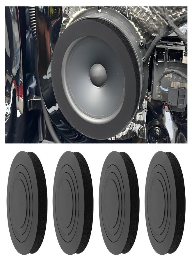 CXCCOI 4PCS 3in1 Car Speakers Foam with Self Adhesive,Multi-Size 6" 6.5" 6.75" Ring Speaker for Car Door Speakers Enhance Sound Clearer,Universal Bass Blockers for 6.5 Speakers 360° Surround - Image 1