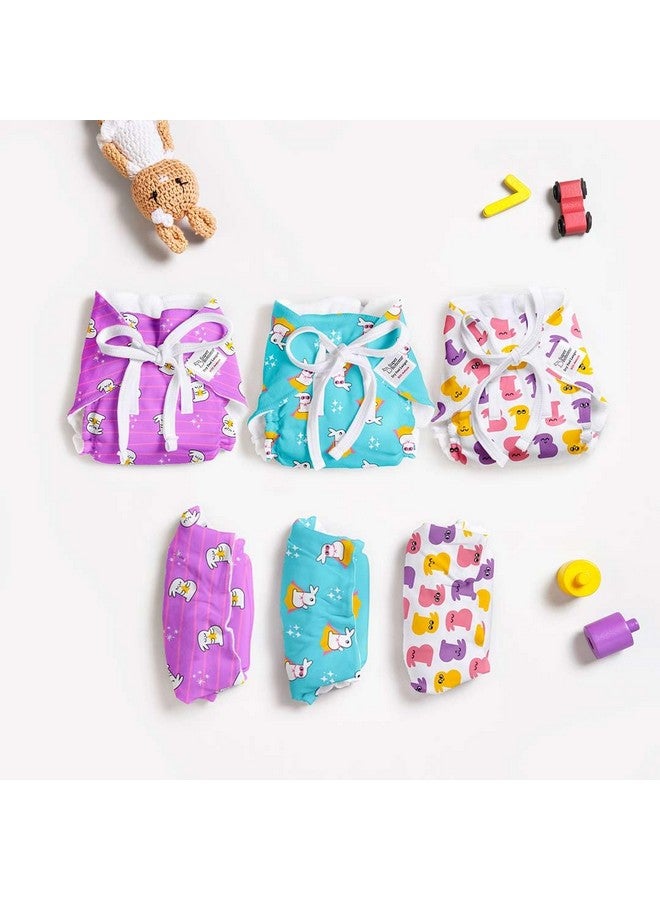 سوبربوتمز حفاضات Superbottoms First Love Dryfeel Langot للأطفال حديثي الولادة | حفاضات لا تسبب الفوضى | حشوة قطنية ممتازة (بدون إسفنجة) | فائقة النعومة | وقت خالٍ من الفوضى بدون حفاضات | 0-9 أشهر | (Bummy World، عبوة من 6 قطع، صغيرة). - Image 2