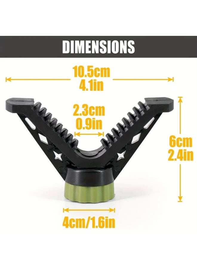 Green V Head 360 Degree Rotation Tripod Head Portable Camera Holder Mount For Hunting - Image 5