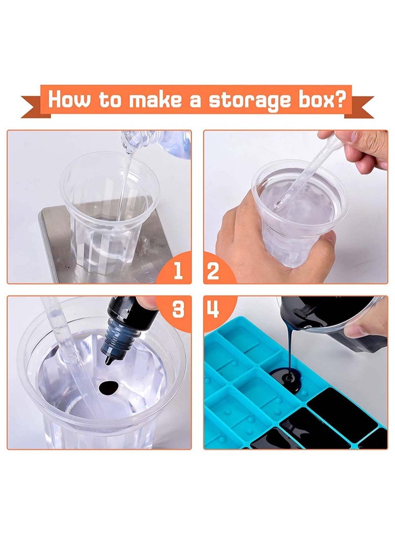 Silicone Molds for Epoxy Resin Crafting - DIY Storage Box and Game Accessories for Fun Projects - Image 3