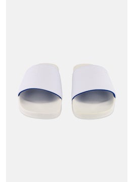 adidas Originals Men Adilette Slip On Slides, White  - Image 4