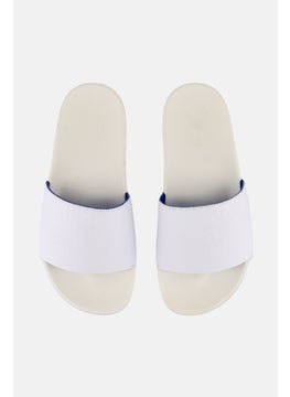 adidas Originals Men Adilette Slip On Slides, White  - Image 2